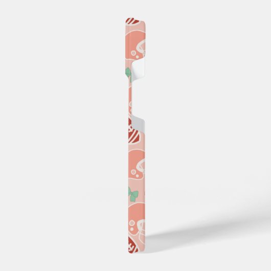 Girly Football Bow Pattern Phone Case iPhoneケース (左側面)