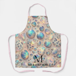 Girly Glam Opal Leopard Print All-Over Print Apron エプロン