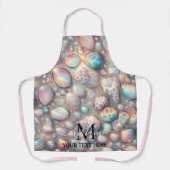 Girly Glam Opal Leopard Print All-Over Print Apron エプロン (正面)