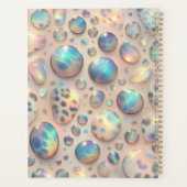 Girly Glam Opal Leopard Print Office School プランナー手帳 (裏面)