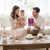 Girly Goose Birthday Party Invitation 招待状