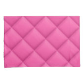 Girly Hot Pink Faux Quilted Diamond Pattern 枕カバー (正面右)