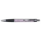 Girly Lavender Faux Glitter Sparkle ボールペン (裏面)