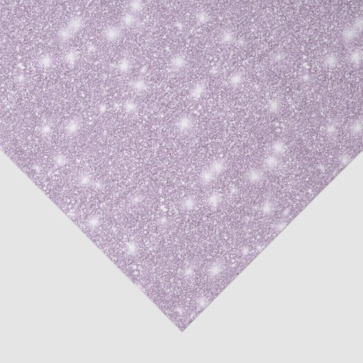 Girly Lavender Glitter Sparkle Birthday 薄葉紙 (詳細)