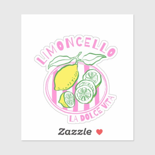 Girly Limoncello– La Dolce Vita Pink シール (シート)