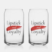Girly Makeup Lover Loyalty Slogan ガラス缶 (裏面)