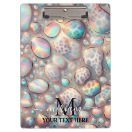 Girly Opal Leopard Print Office School クリップボード