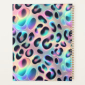 Girly Opal Leopard Print Office School プランナー手帳 (裏面)