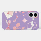 Girly Pastel Pink Lilac - Cute Feminine Aesthetic  Case-Mate iPhoneケース (裏面 (横))
