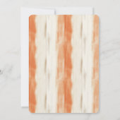 Girly Peach Butterfly Birthday 招待状 (裏面)