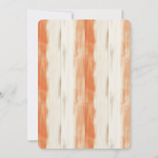 Girly Peach Butterfly Birthday 招待状 (裏面)