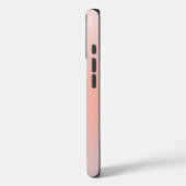 Girly Peach Ombre Personalized Initial Name Case-Mate iPhoneケース (裏面 / 左)