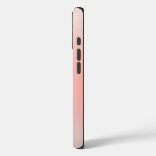 Girly Peach Ombre Personalized Initial Name Case-Mate iPhoneケース (裏面 / 左)