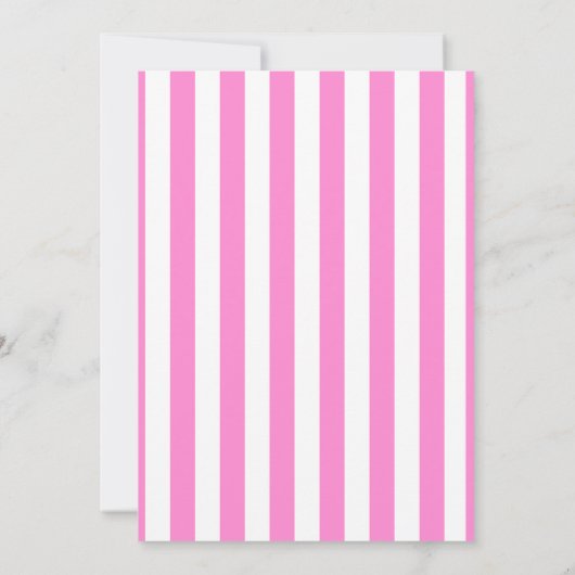 Girly Pink 2nd Birthday Invitation - Cake Theme 招待状 (裏面)