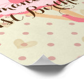 Girly Pink and Dreamy Ballerina ポスター (角)