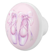Girly Pink Ballet Shoes Ceramic Knob セラミックノブ (右)