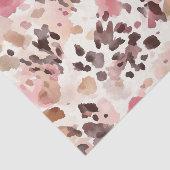 Girly Pink Brown Cream Leopard Animal Print 薄葉紙 (詳細)