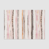 Girly Pink Brown Leopard Print Birthday 薄葉紙 (正面)