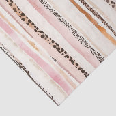 Girly Pink Brown Leopard Print Birthday 薄葉紙 (詳細)