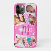 Girly Pink Family Photo Collage Case-Mate iPhoneケース (裏)
