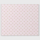 Girly Pink Gold Glitter Hearts Birthday ラッピングペーパー (フラット)
