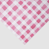 Girly Pink Plaid Stripes Birthday 薄葉紙 (詳細)