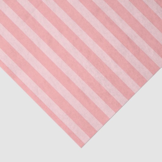 Girly Pink Stripes Birthday 薄葉紙 (詳細)