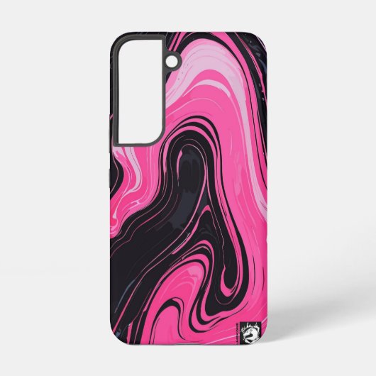 Girly Pinky Marble Samsung Galaxyケース (裏面)