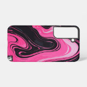 Girly Pinky Marble Samsung Galaxyケース (裏面横)