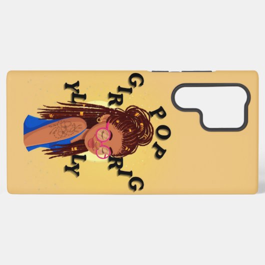 Girly pop locs phone case  samsung galaxyケース (裏面横)