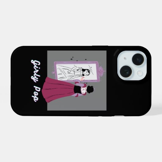 Girly pop phone case iPhone 15ケース (裏面横)