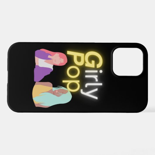 Girly pop phone iPhoneケース (裏面横)
