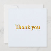 Girly rabbit sunflower field サンキューカード (裏面)