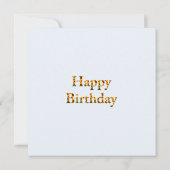 Girly rabbit sunflower field Happy Birthday (裏面)