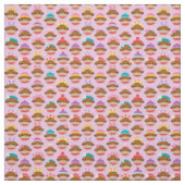 Girly Sock Monkeys Fabric, Pink ファブリック (見本)