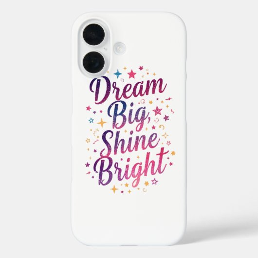 Girly Sparkle and Stars Motivation Case-Mate iPhoneケース (裏面)