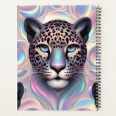 Girly Trendy Opal Leopard Print Monogram Softcover プランナー手帳 (裏面)