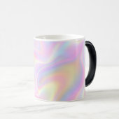 Girly Vibrant Pastel Holographic Swirl Design      モーフィングマグカップ (正面右)