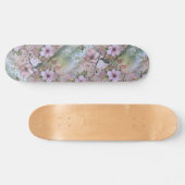 Girly Vintage Decoupage Inspired Floral Skateboard スケートボード (横)