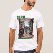 Giro 1909 Tシャツイタリア国旗の色LS Tフィット Tシャツ (正面)