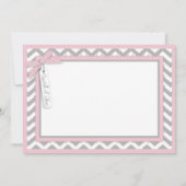 Girslのチュチュのシェブロンの対のプリントは感謝していしています サンキューカード (裏面)