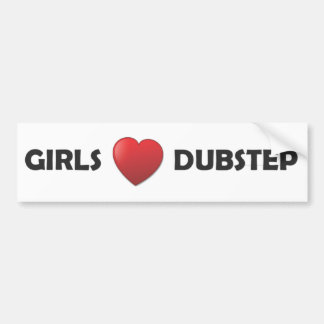 GirslのハートDubstep バンパーステッカー