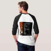 Girumの黒いおよび灰色のティー Tシャツ (裏面フル)