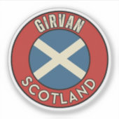 Girvan, Scotland シール (正面)