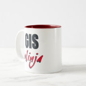 GIS忍者マグ ツートーンマグカップ (正面左)