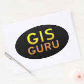GIS教師 楕円形シール (封筒)