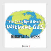 GIS/測量士ステッカー - 楽しいラベル シール (シート)