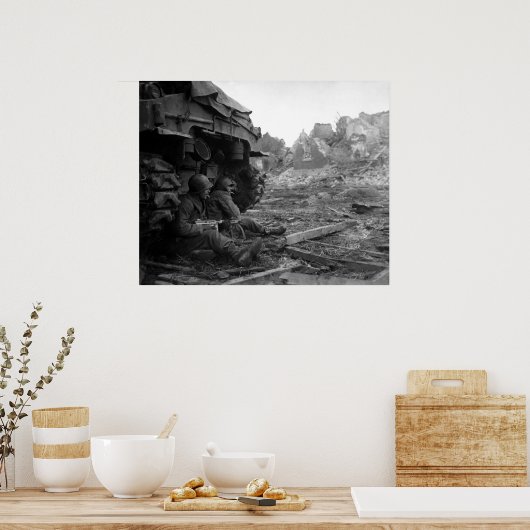 GI's at Geich, 1944 ポスター (キッチン)