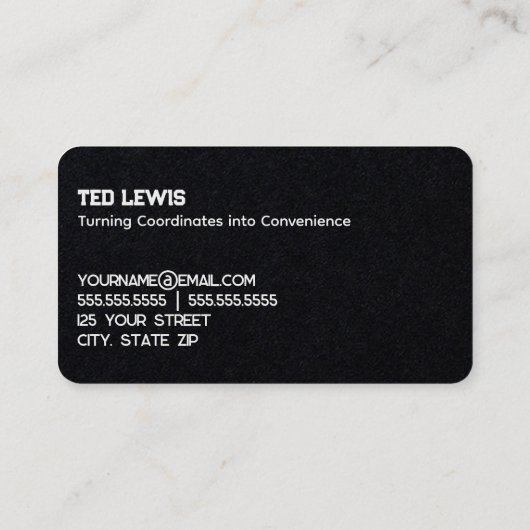 GIS GPSサービスプレミアム 名刺 (裏面)