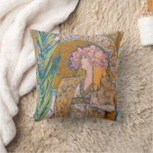 Gismonda、サラ・ベルナール、ミュシャ クッション (ブランケット)